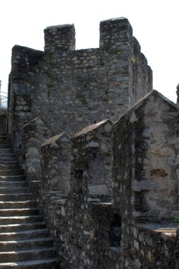 İsviçre Bellinzona 'da Castelgrande 30.7.2020