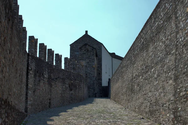 Castelgrande Centro Bellinzona Suiza 2020 —  Fotos de Stock