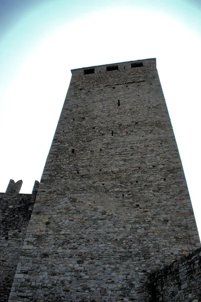 Tower Castelgrande Bellinzona Switzerland 2020 — 스톡 사진