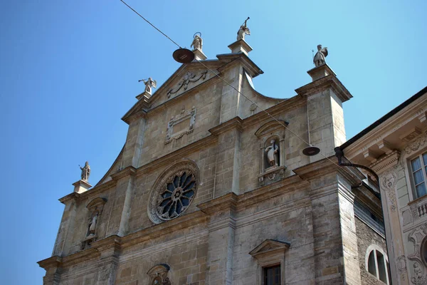 Iglesia San Pedro Esteban Bellinzona Suiza 2020 — Foto de Stock