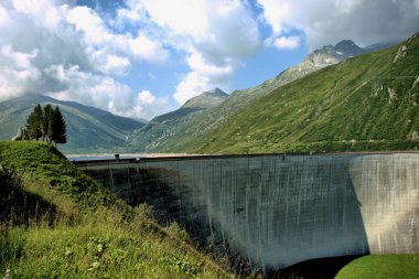 İsviçre 'deki Lukmanierpass Barajı 30.7.2020