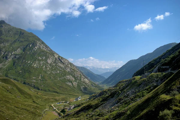 Paisaje Rural Lukmanierpass Suiza 2020 — Foto de Stock