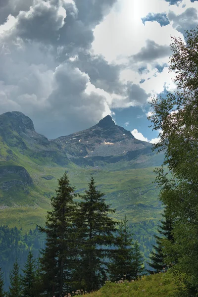 Berglandschap Vals Zwitserland 2020 — Stockfoto
