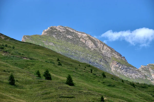 Einzigartiger Berggipfel Vals Der Schweiz 2020 — Stockfoto