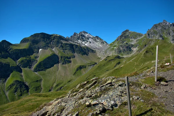 Cúpula Montanha Visível Monte Pizol Suíça 2020 — Fotografia de Stock