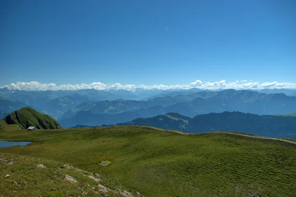 Adembenemend Zwitsers Bergpanorama Vanaf Pizol 2020 — Stockfoto