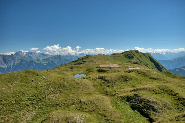 Vista Montanha Pizol Suíça 2020 — Fotografia de Stock