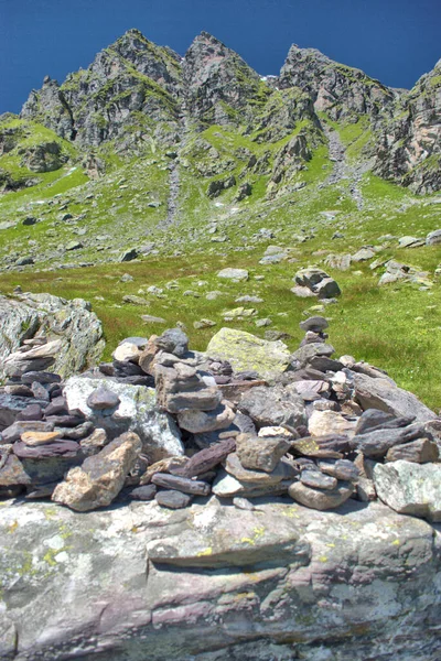 Stone Heap Mount Pizol Switzerland 2020 — Stock Photo, Image