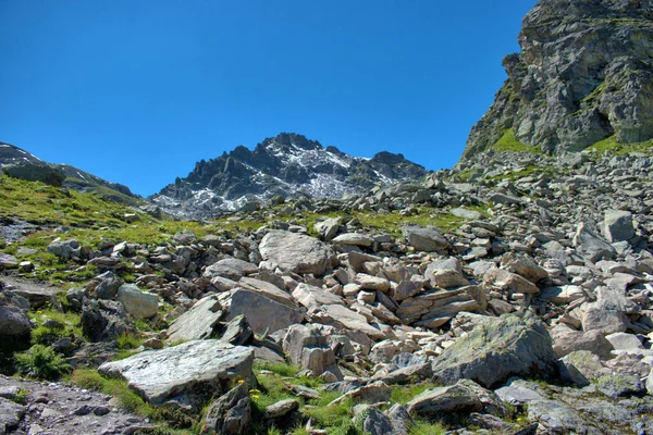 Dramatische Bergtopformatie Bij Pizol Zwitserland 2020 — Stockfoto