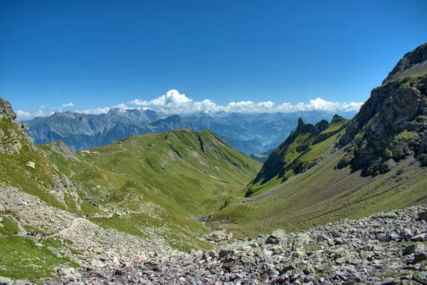 Uitzicht Vanaf Berg Pizol Zwitserland 2020 — Stockfoto