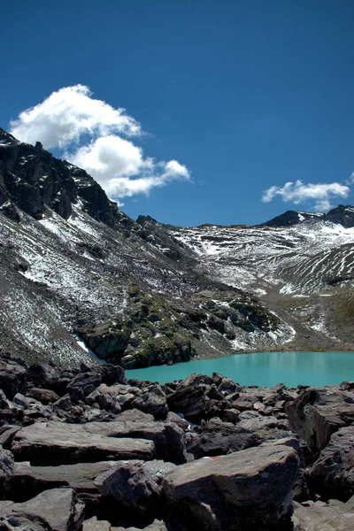 Paraíso Terra Neste Lindo Lago Topo Monte Pizol Suíça 2020 — Fotografia de Stock