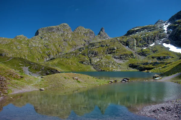 Bella Vista Sul Lago Cima Monte Pizol Svizzera 2020 — Foto Stock