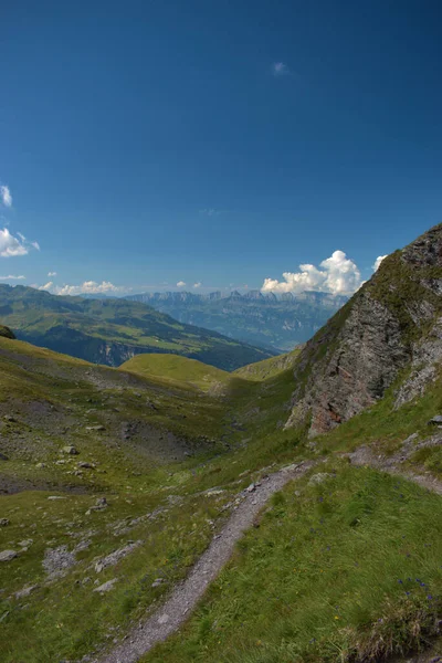 ピゾル山から見たスイスの山の峰7 2020 — ストック写真