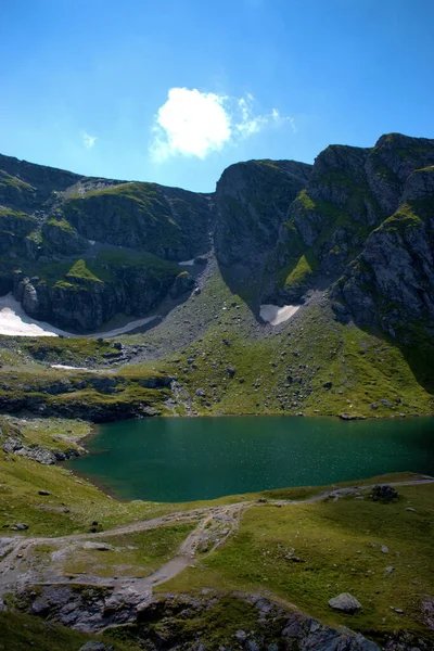 Lovely Lake View Top Mount Pizol Switzerland 2020 — Stock Photo, Image