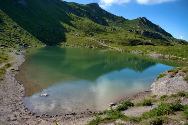 Bonito Lago Monte Pizol Suiza 2020 — Foto de Stock