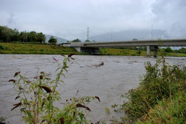 Lihtenştayn ve İsviçre 'deki Ren nehri sular altında kaldı. 30.8.2020