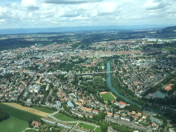 Switzerland cross country flight in a small airplane 30.7.2016