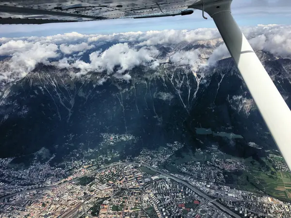 Overhead Innsbruck Österrike 2017 — Stockfoto