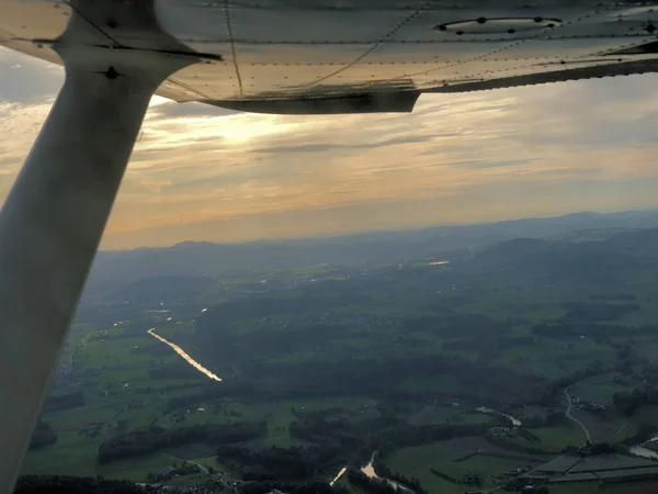 Venkovská Krajina Nad Jižním Německem 2019 — Stock fotografie