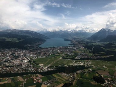 İsviçre kırsalında uçak 26.5.2018 'de görüldü.