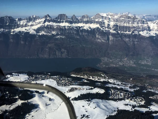 Ongelooflijke Besneeuwde Bergen Zwitserland 2016 — Stockfoto