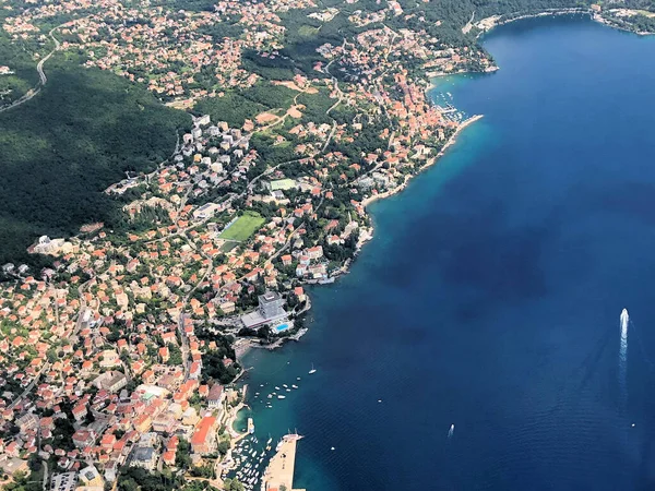 Croatias Beautiful Coastline Seen Plane 2018 — Stock Photo, Image