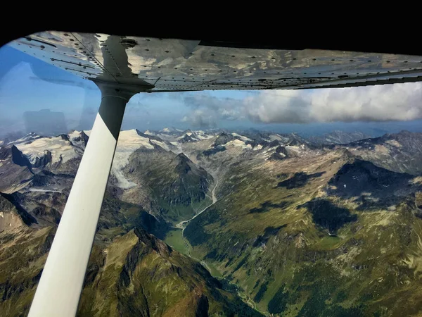 Voo Longo Dos Incríveis Alpes Áustria 2017 — Fotografia de Stock