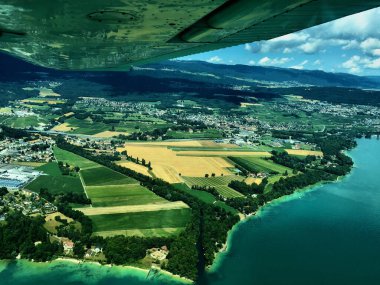 İsviçre üzerinde uçak panoraması 30.7.2016