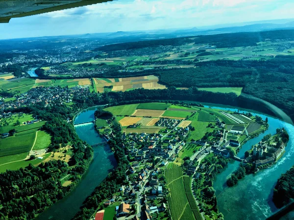 Schweiz Langlauf Flug 2016 — Stockfoto