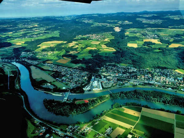 Schweiz Langlauf Flug 2016 — Stockfoto