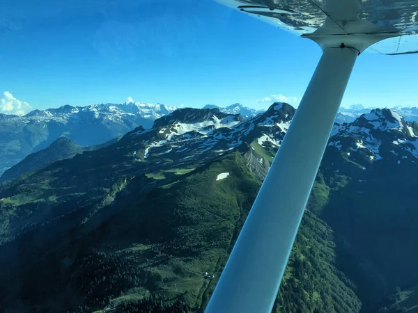 Incroyable Vue Sur Montagne Suisse 2016 — Photo