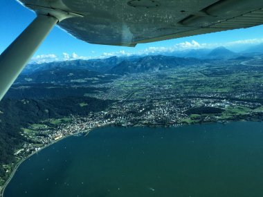 İsviçre 'de Constance Gölü' nün üzerinde 17.7.2016