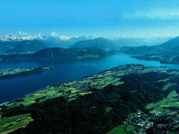 Die Schweiz Kleinflugzeug Entdecken 2017 — Stockfoto
