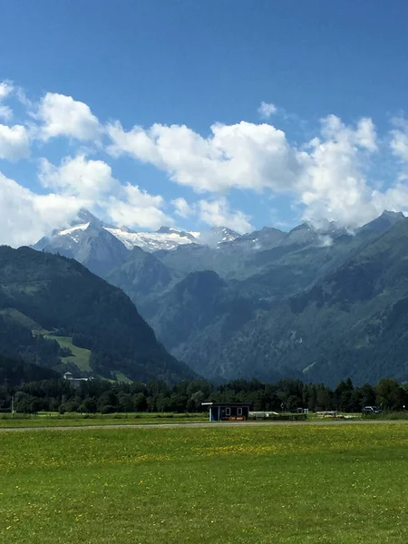 Uitzicht Vanaf Het Vliegveld Zell See Oostenrijk 2016 — Stockfoto