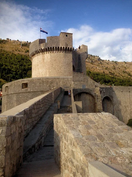 Dubrovnik City Wall Croatia 2015 — стокове фото