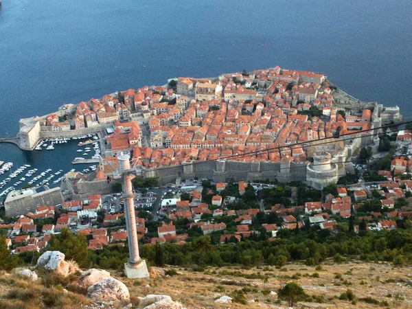 Dubrovnik Óvárosa Horvátországban 2015 — Stock Fotó