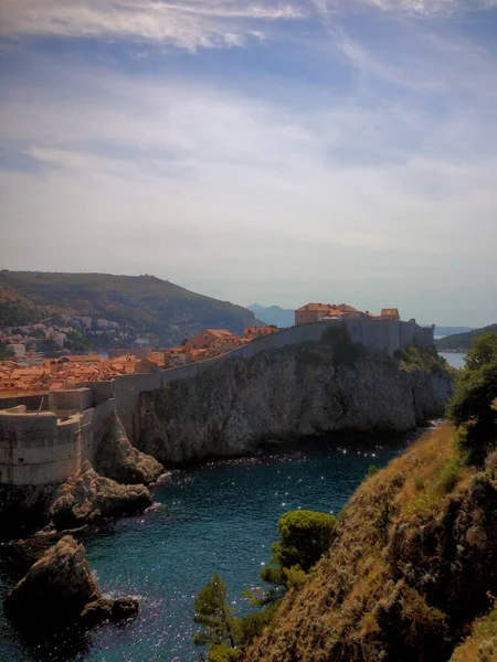 Dubrovnik Óvárosa Horvátországban 2015 — Stock Fotó
