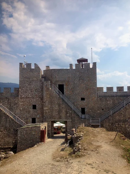 Замок Сэмюэлс Охриде Македонии 2015 — стоковое фото