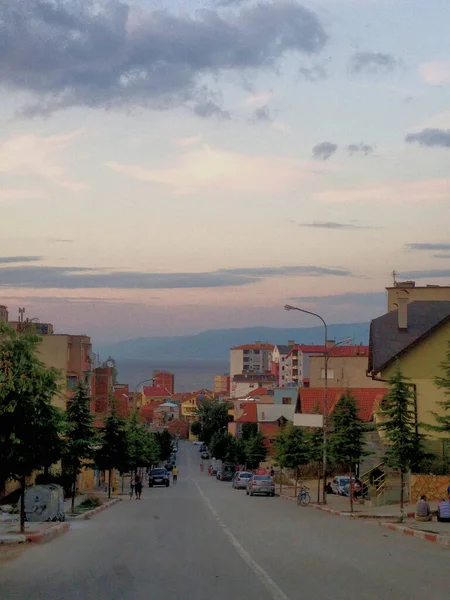 Pogradec Albanii 2015 — Zdjęcie stockowe