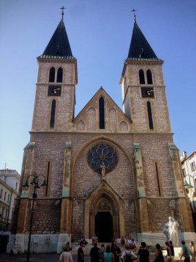 Bosna 'daki Saraybosna' daki Katolik Kilisesi 1.8.2015