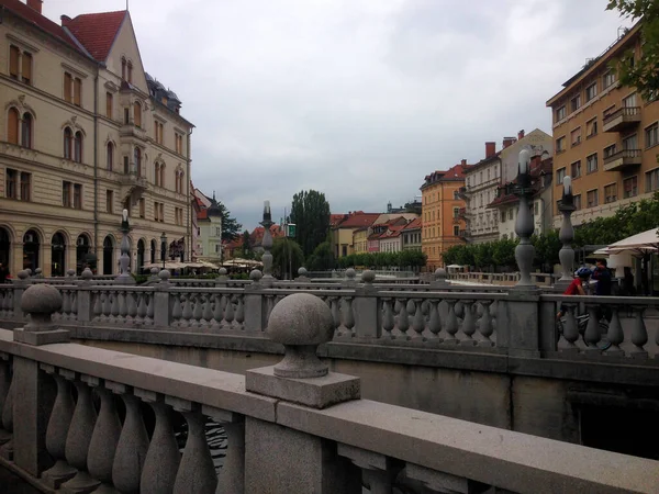 Ljubljana Innenstadt Slowenien 2015 — Stockfoto