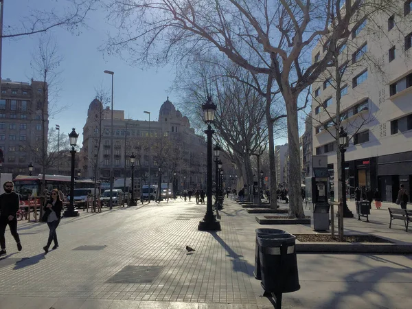스페인 바르셀로나의 블라스 쇼핑가 2017 — 스톡 사진