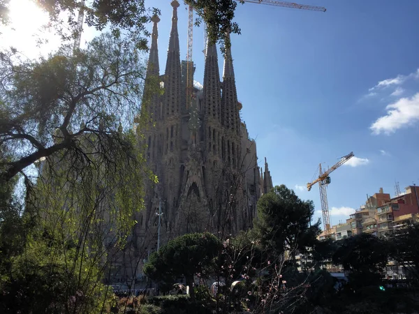 Sagrada Familia Στη Βαρκελώνη Ισπανία 2017 — Φωτογραφία Αρχείου