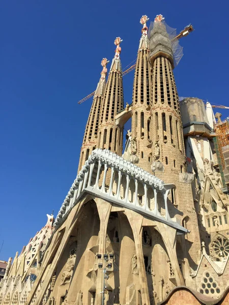 Sagrada Familia Στη Βαρκελώνη Ισπανία 2017 — Φωτογραφία Αρχείου