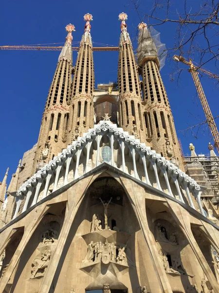 바르셀로나의 Sagrada Familia Spain 2017 — 스톡 사진