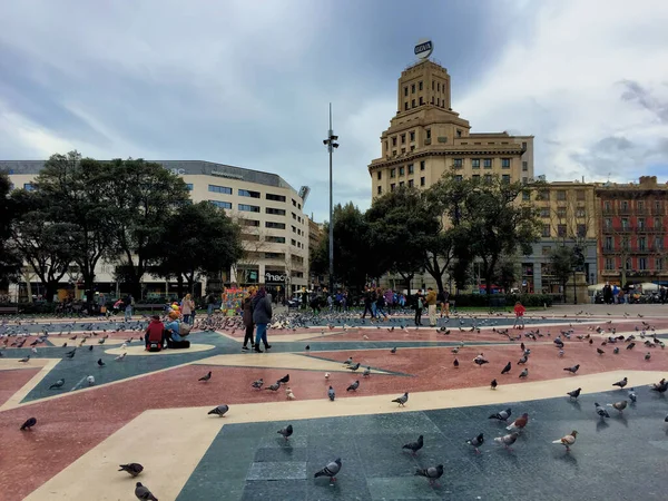 Plaza Centro Barcelona España 2017 —  Fotos de Stock