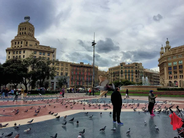 Plaza Centro Barcelona España 2017 —  Fotos de Stock