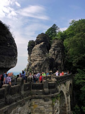 Almanya, Dresden yakınlarındaki Sakson İsviçre 27.5. 2016
