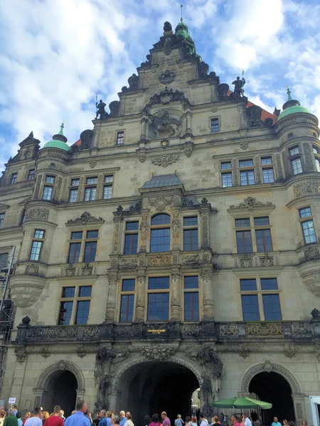 Downtown Dresden Alemanha 2016 — Fotografia de Stock