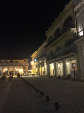 Havana, Küba 'da gece 18.12.2016